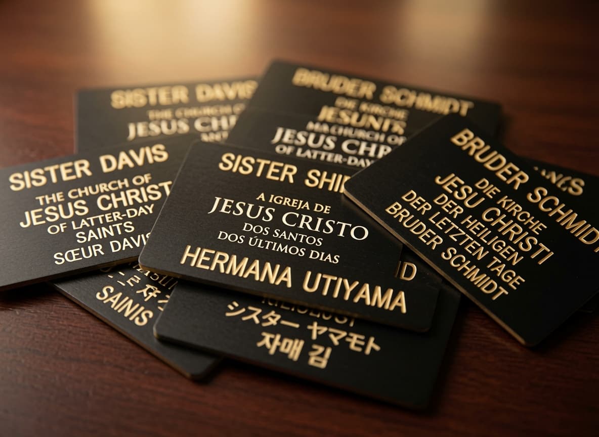 Missionary name tags